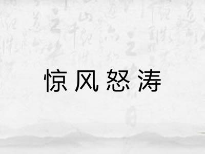 惊风怒涛