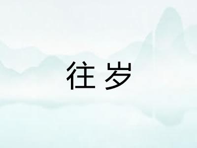 往岁