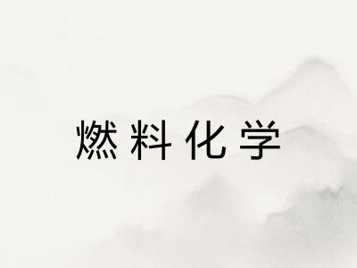 燃料化学
