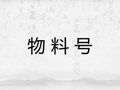 物料号