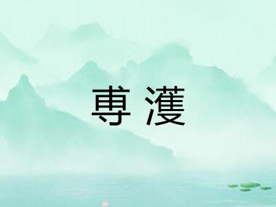 尃濩
