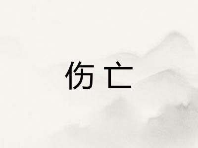 伤亡