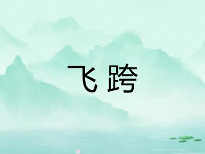 飞跨
