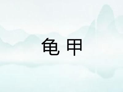龟甲