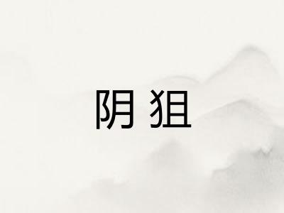 阴狙