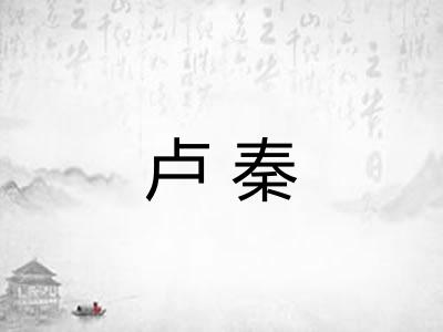 卢秦