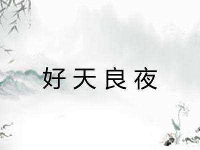 好天良夜