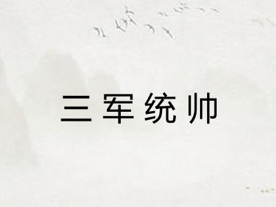 三军统帅