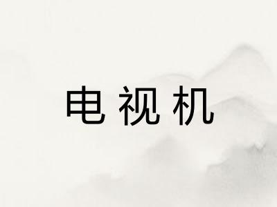 电视机