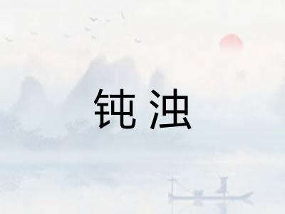 钝浊