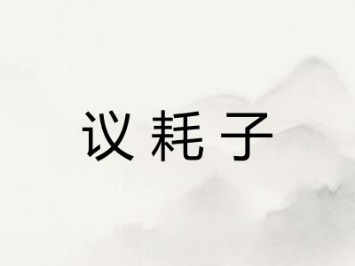 议耗子