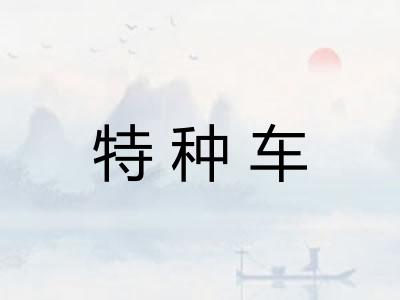 特种车