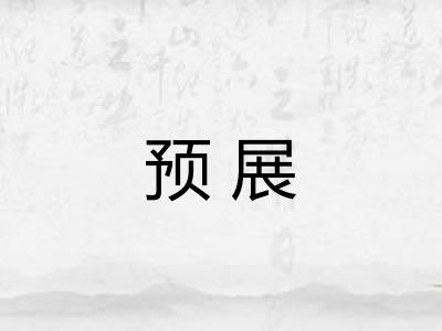 预展