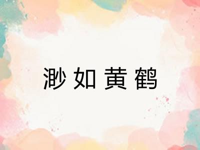 渺如黄鹤