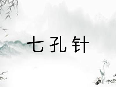 七孔针