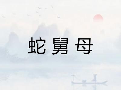 蛇舅母