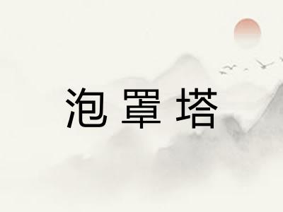 泡罩塔