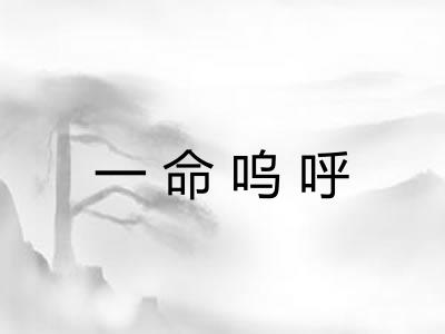 一命呜呼
