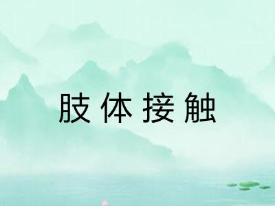 肢体接触