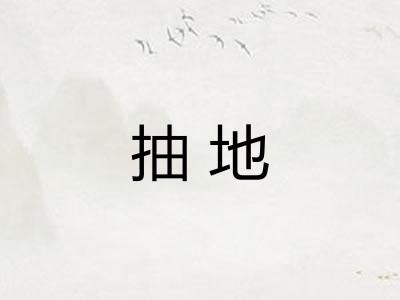 抽地