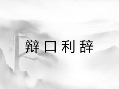 辩口利辞
