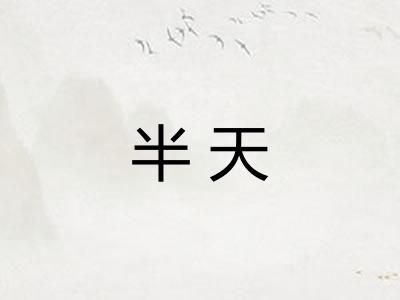 半天