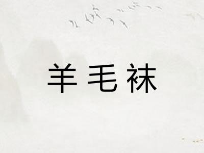 羊毛袜