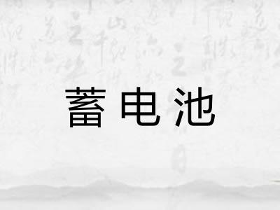 蓄电池