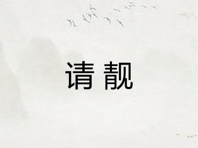 请靓