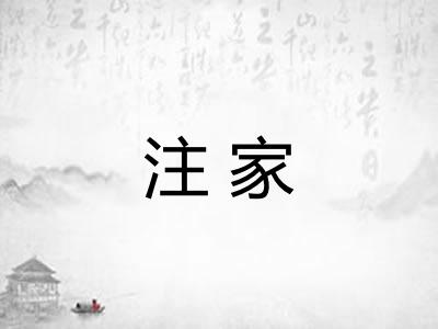 注家