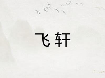 飞轩