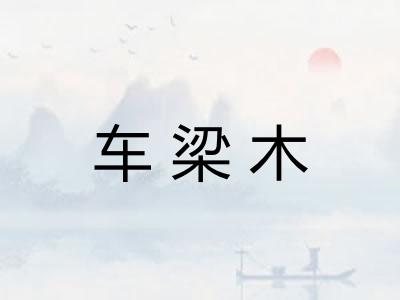 车梁木