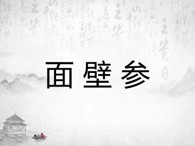 面壁参