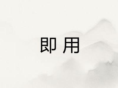 即用