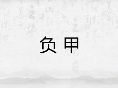 负甲