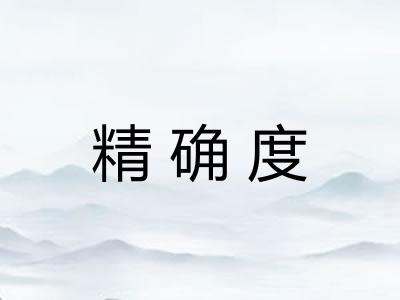 精确度