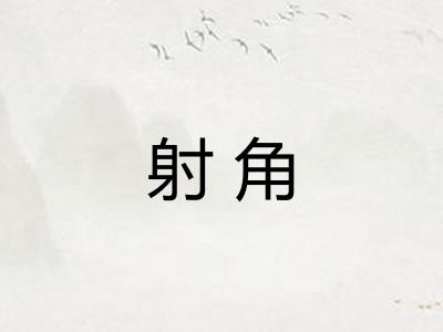 射角