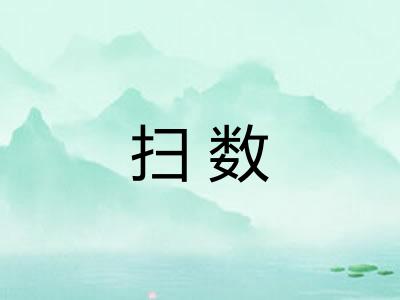 扫数
