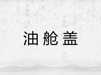 油舱盖