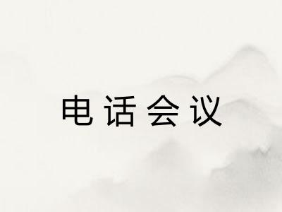 电话会议