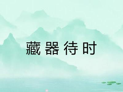 藏器待时