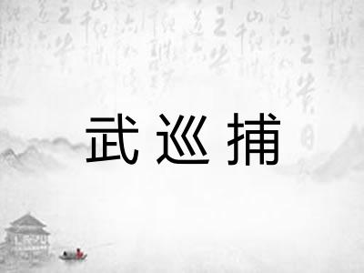 武巡捕