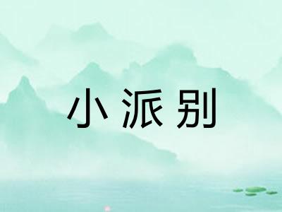 小派别