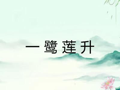 一鹭莲升