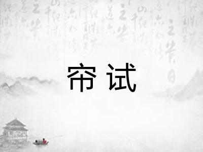 帘试