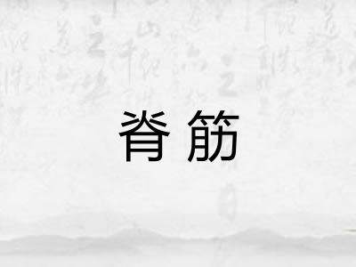 脊筋