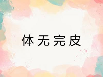 体无完皮