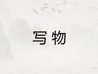 写物