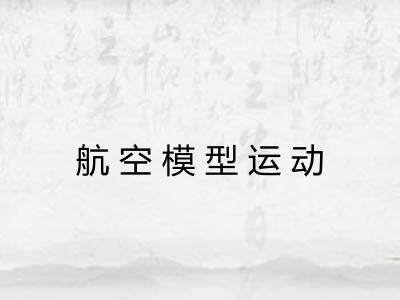 航空模型运动