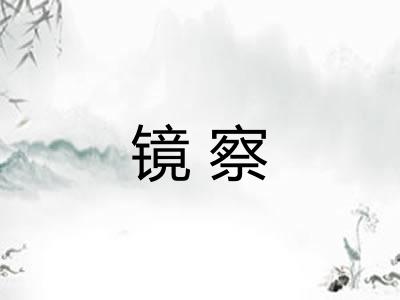 镜察